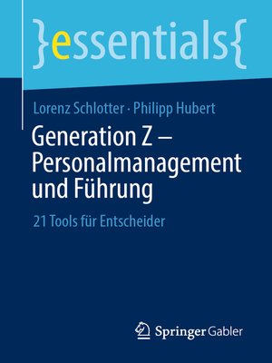 cover image of Generation Z – Personalmanagement und Führung